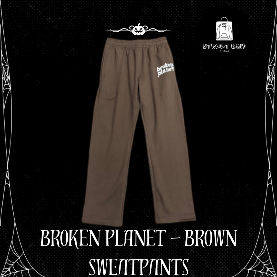 BROKEN PLANET - BROWN SWEAT PANTS