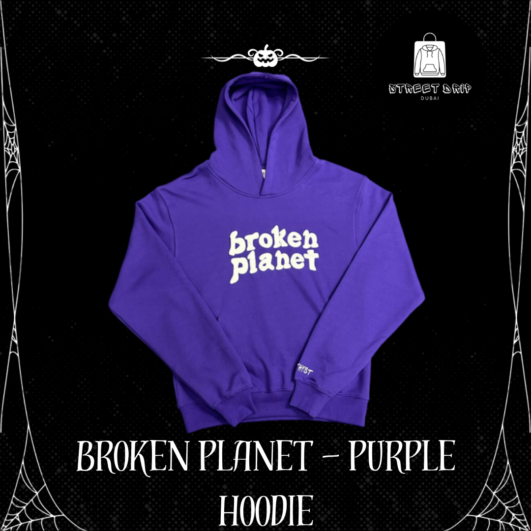 BROKEN PLANET - PURPLE HOODIE