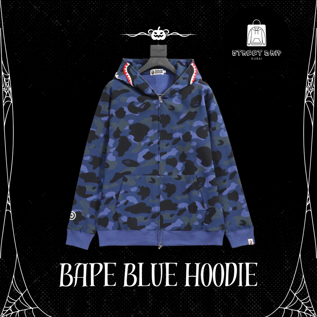Bape Blue Hoodie