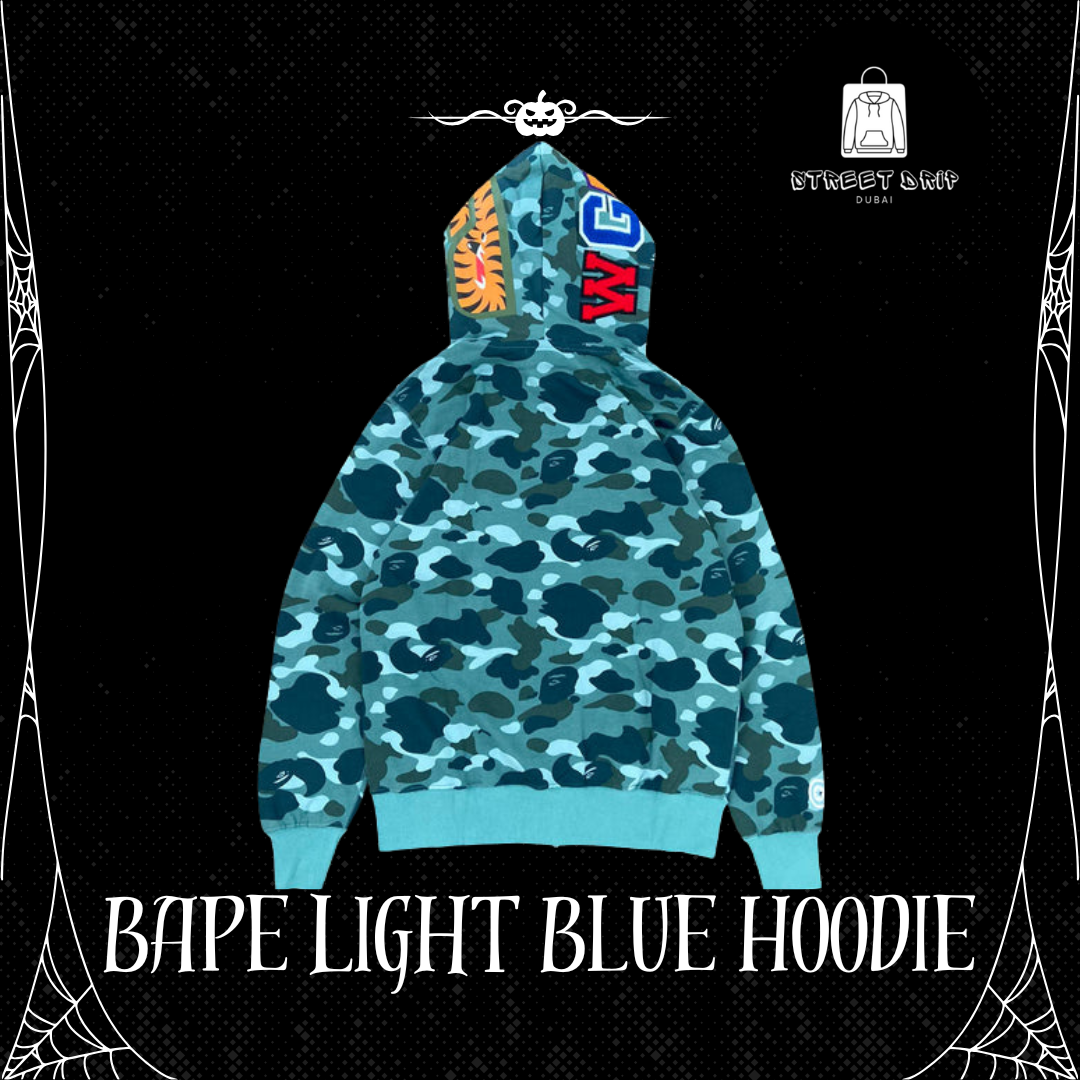 Bape Light Blue Hoodie