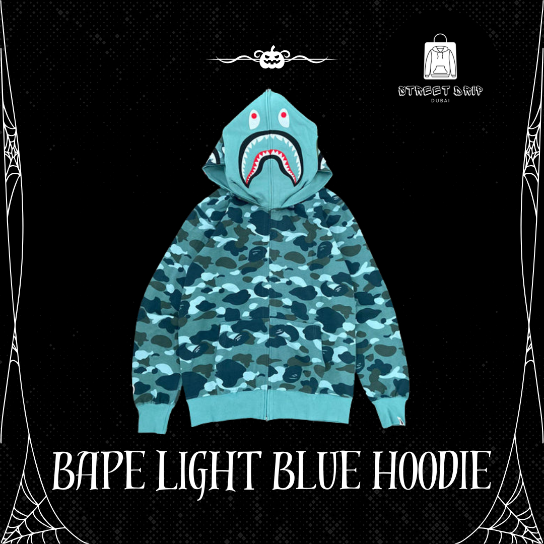 Bape Light Blue Hoodie