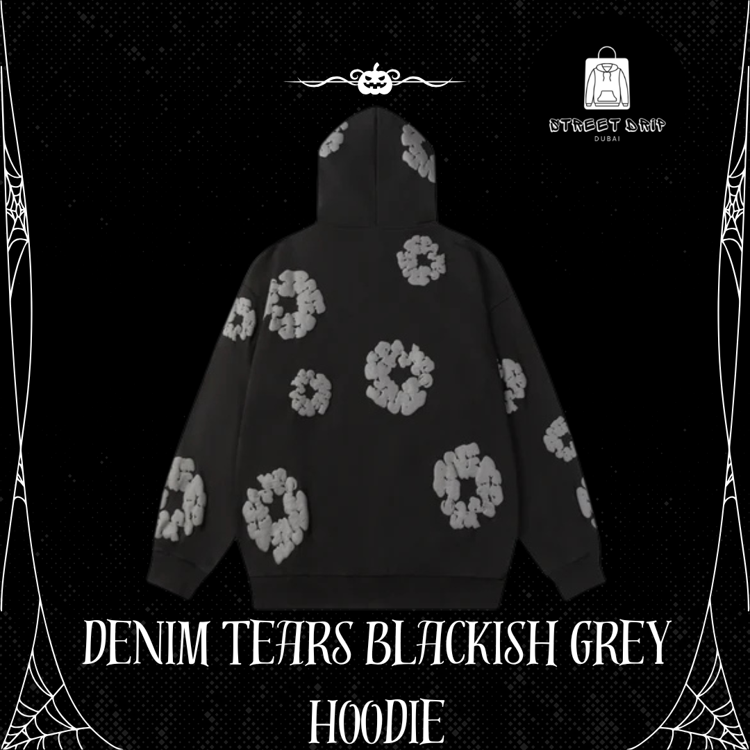 Denim Tear Blackish Grey Hoodie