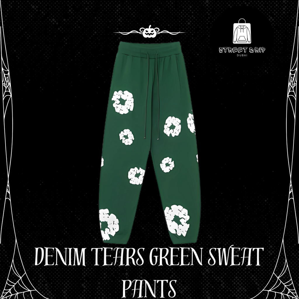 Denim Tears Green Sweat Pants
