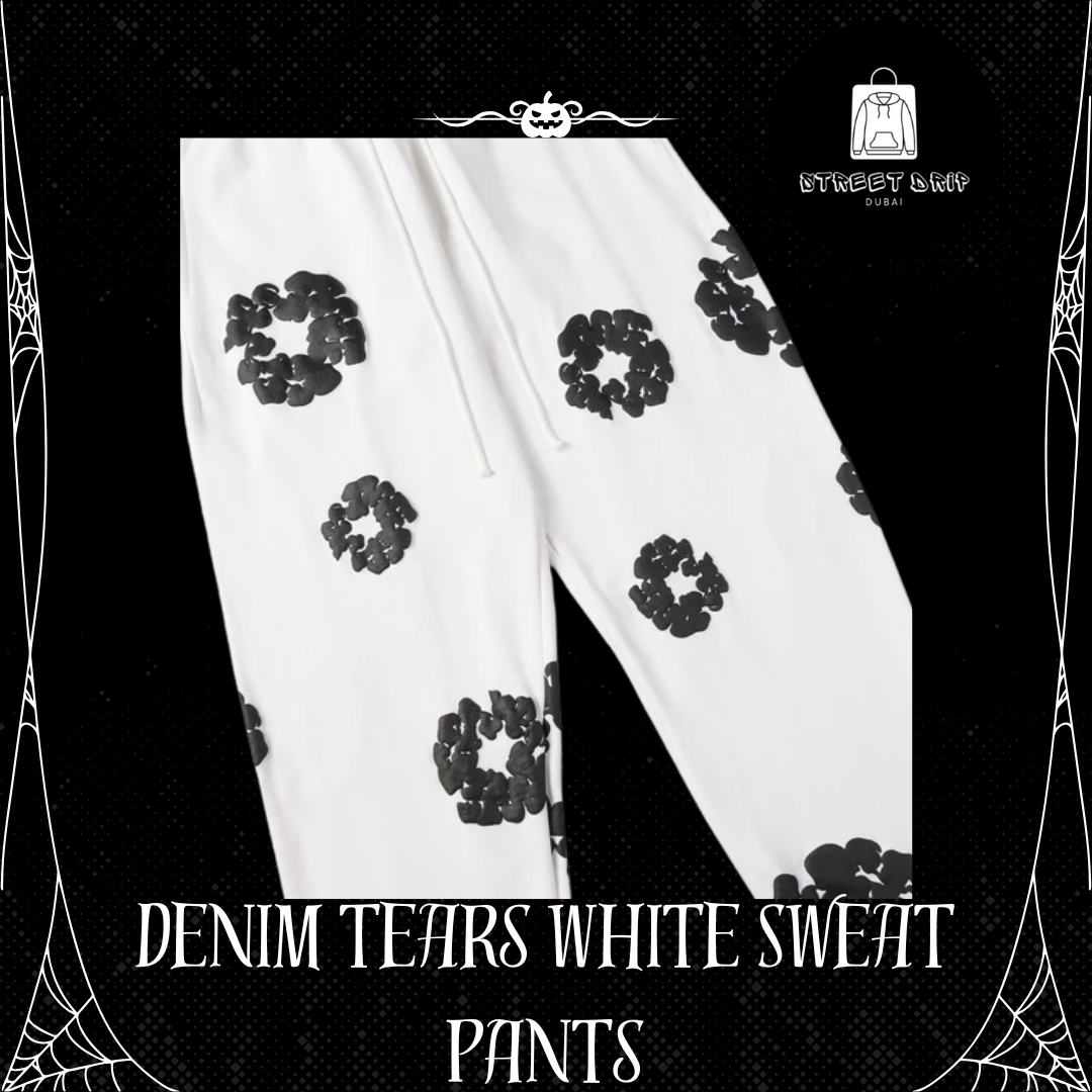Denim Tears White Sweat Pants