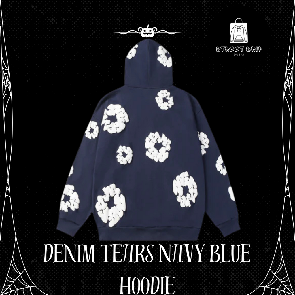 Denim Tears Navy Blue Hoodie