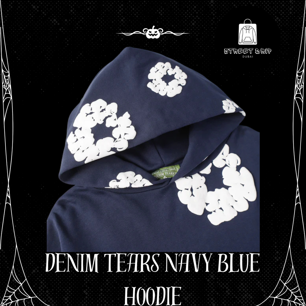 Denim Tears Navy Blue Hoodie