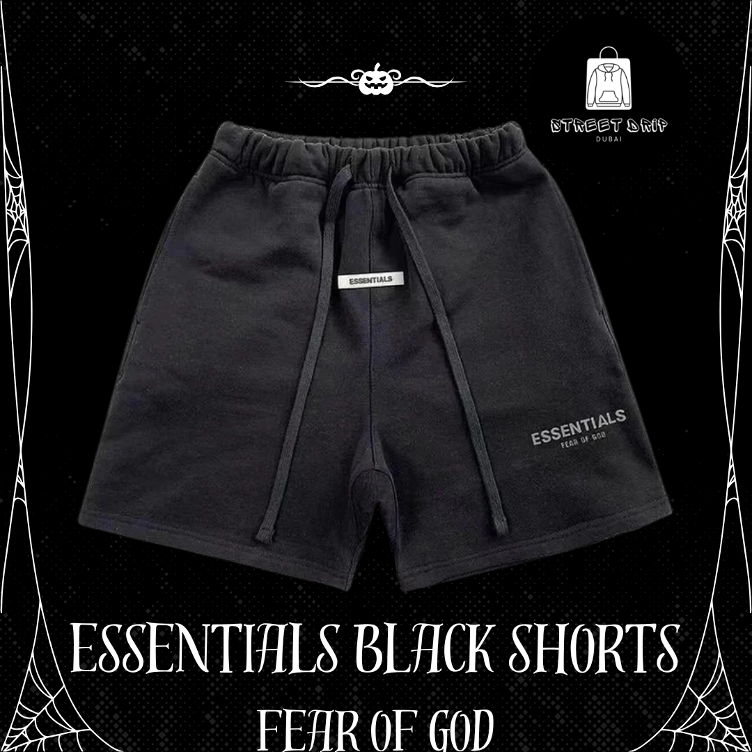 Essentials Black Shorts