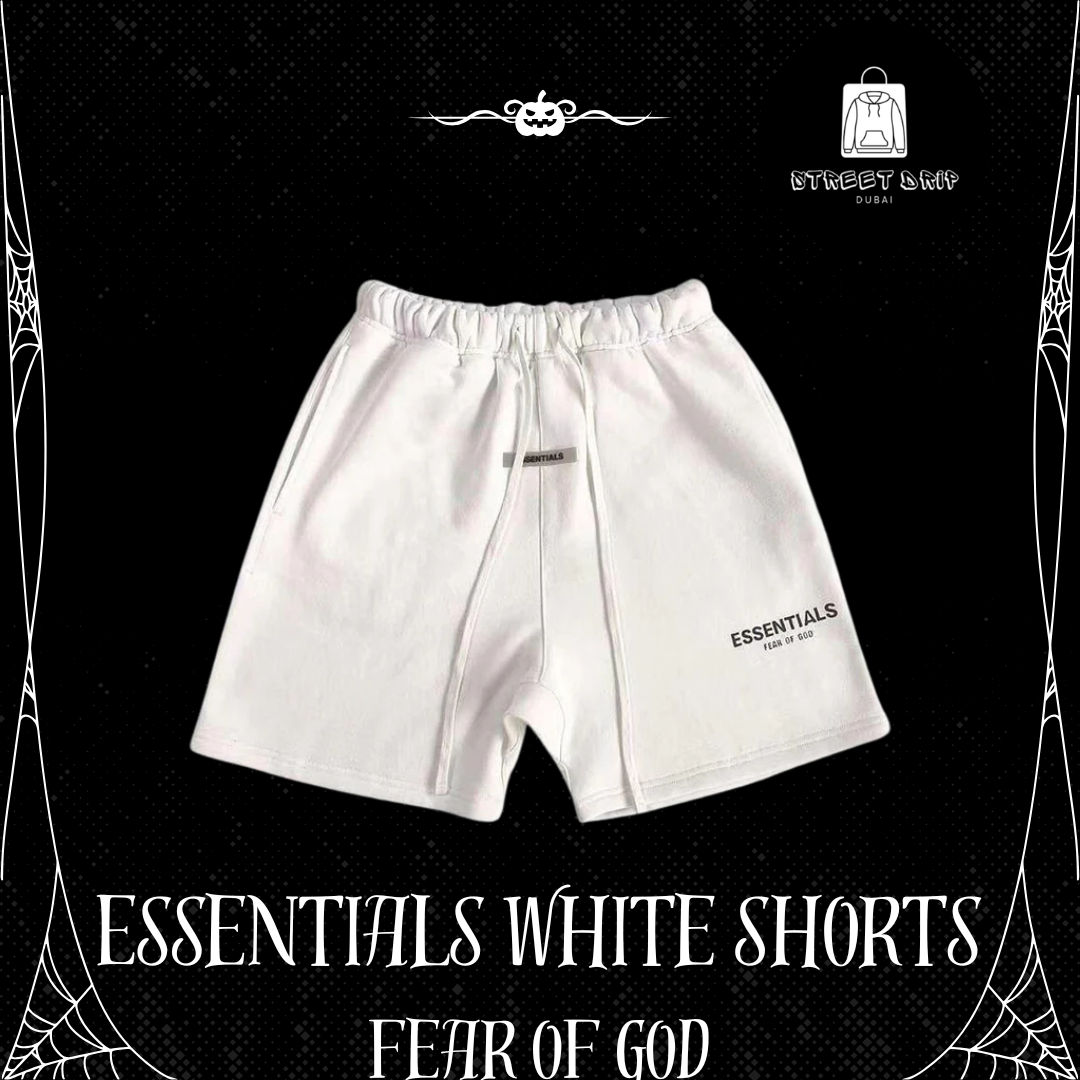 Essentials White Shorts