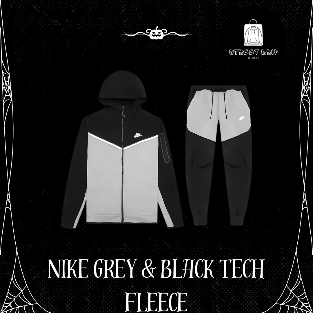 Nike Grey & Black Tech Fleece