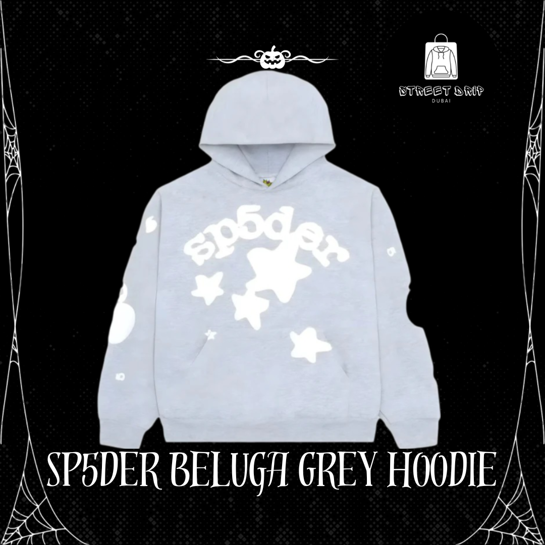 SP5DER Beluga Grey Hoodie