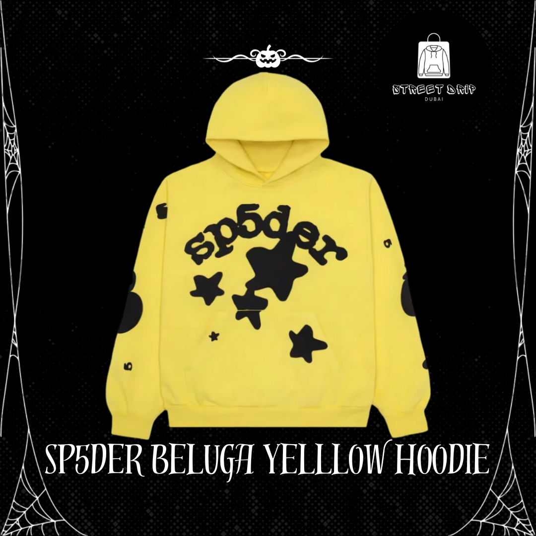 SP5DER Beluga Yellow Hoodie