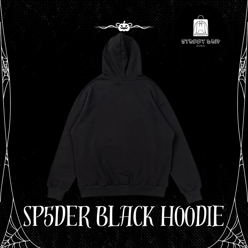 SP5DER Black Hoodie
