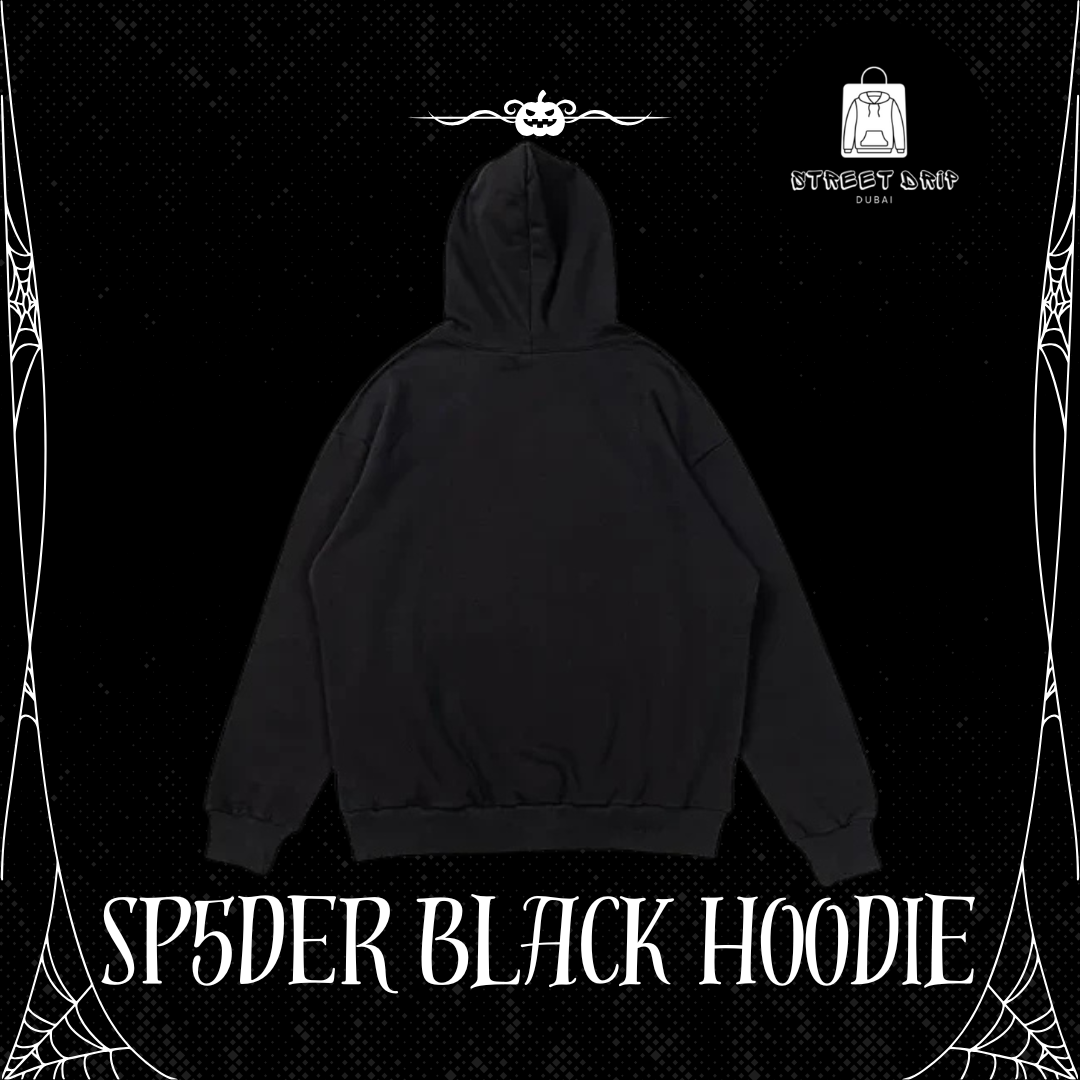 SP5DER Black Hoodie