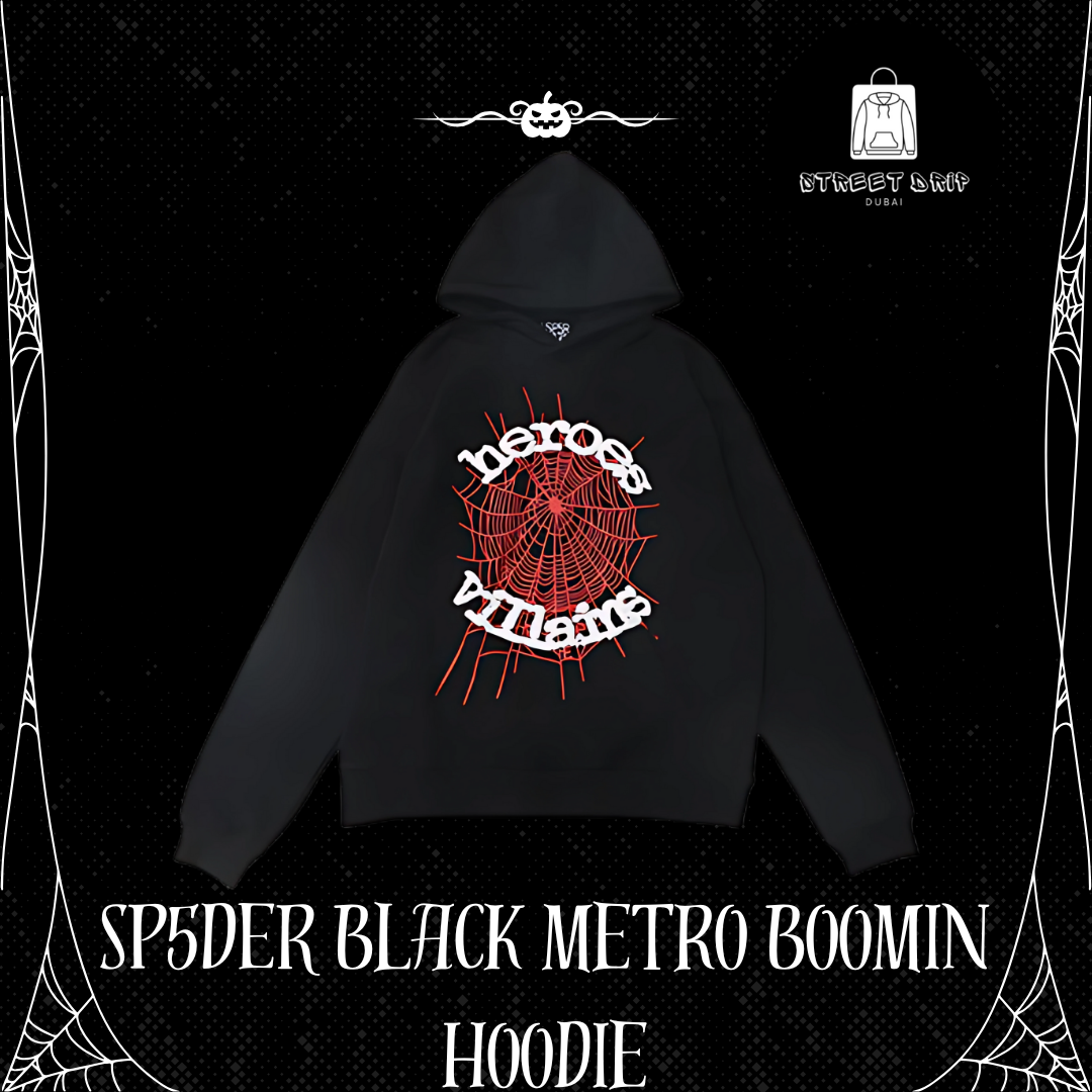 SP5DER Black Metro Boomin Hoodie