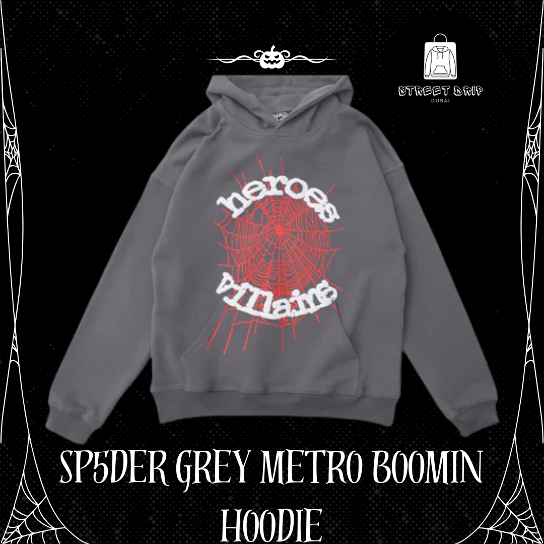 SP5DER Grey Metro Boomin Hoodie
