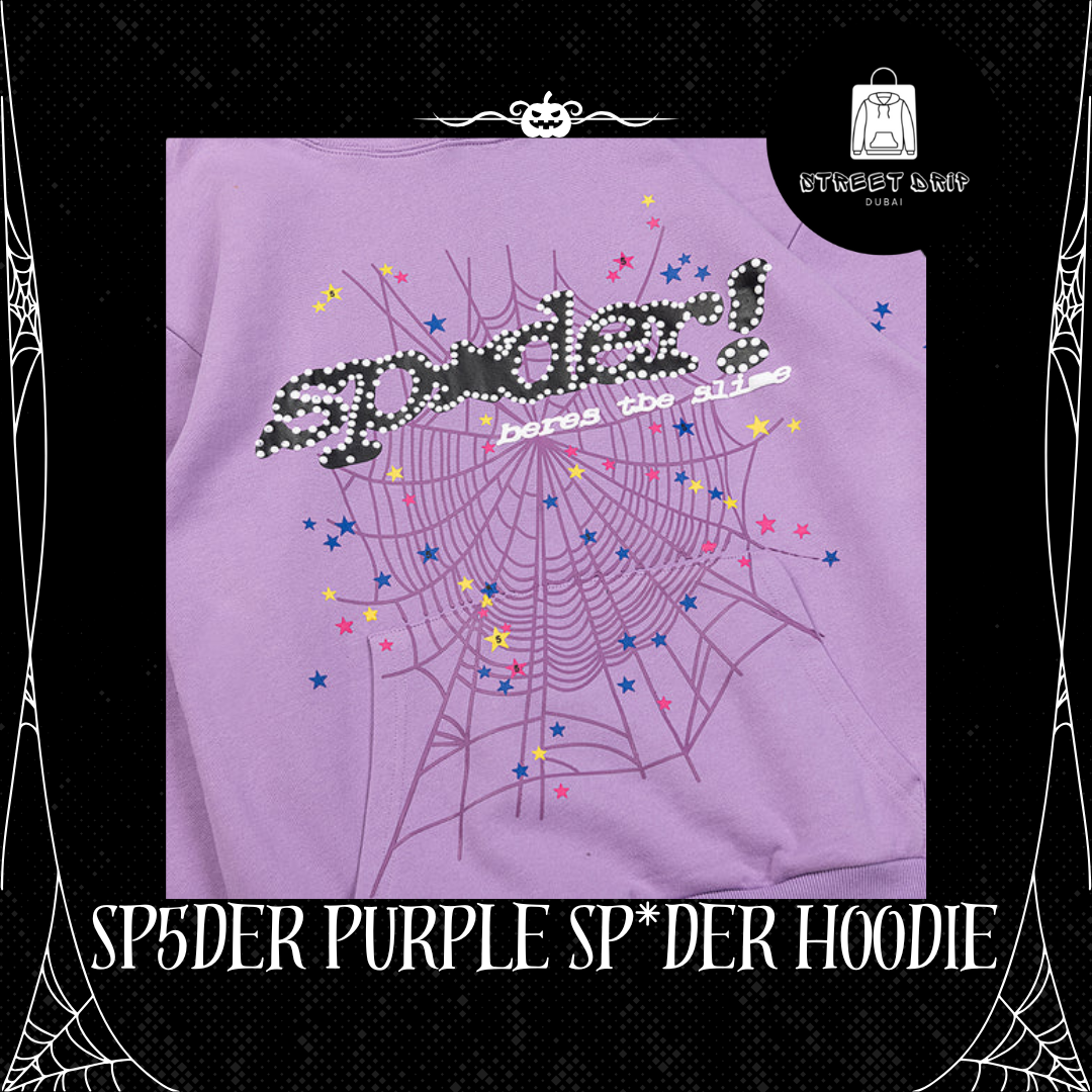 SP5DER Purple Sp*der Hoodie