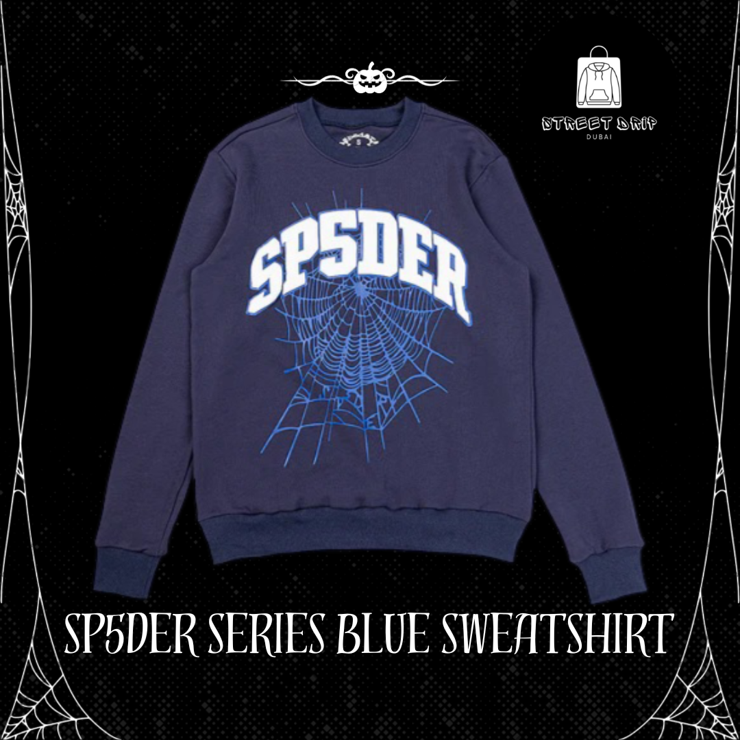 SP5DER Blue Sweatshirts