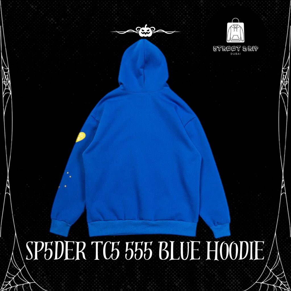 SP5DER TC5 555 BLUE HOODIE