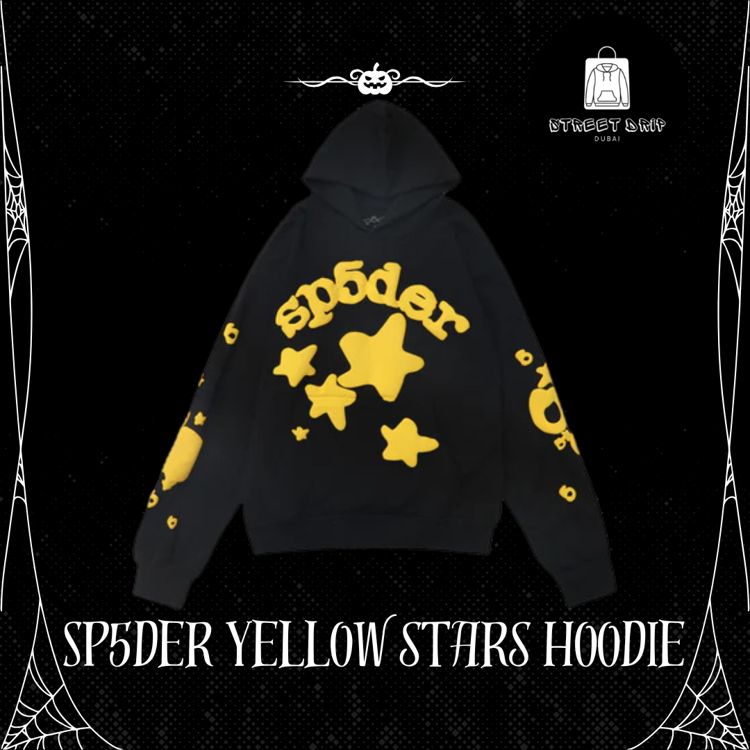 SP5DER Yellow Stars Hoodie