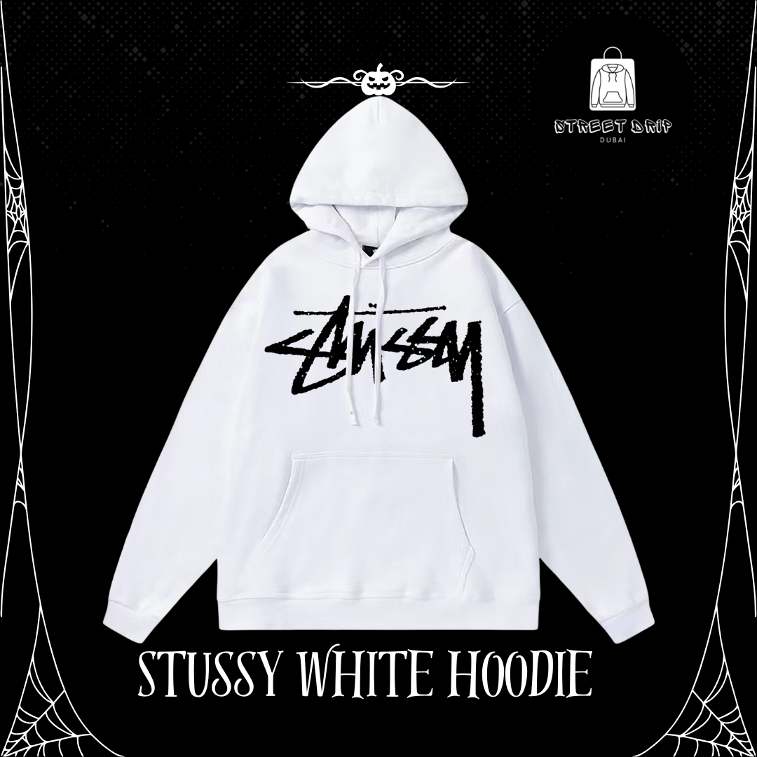 Stussy White Hoodie