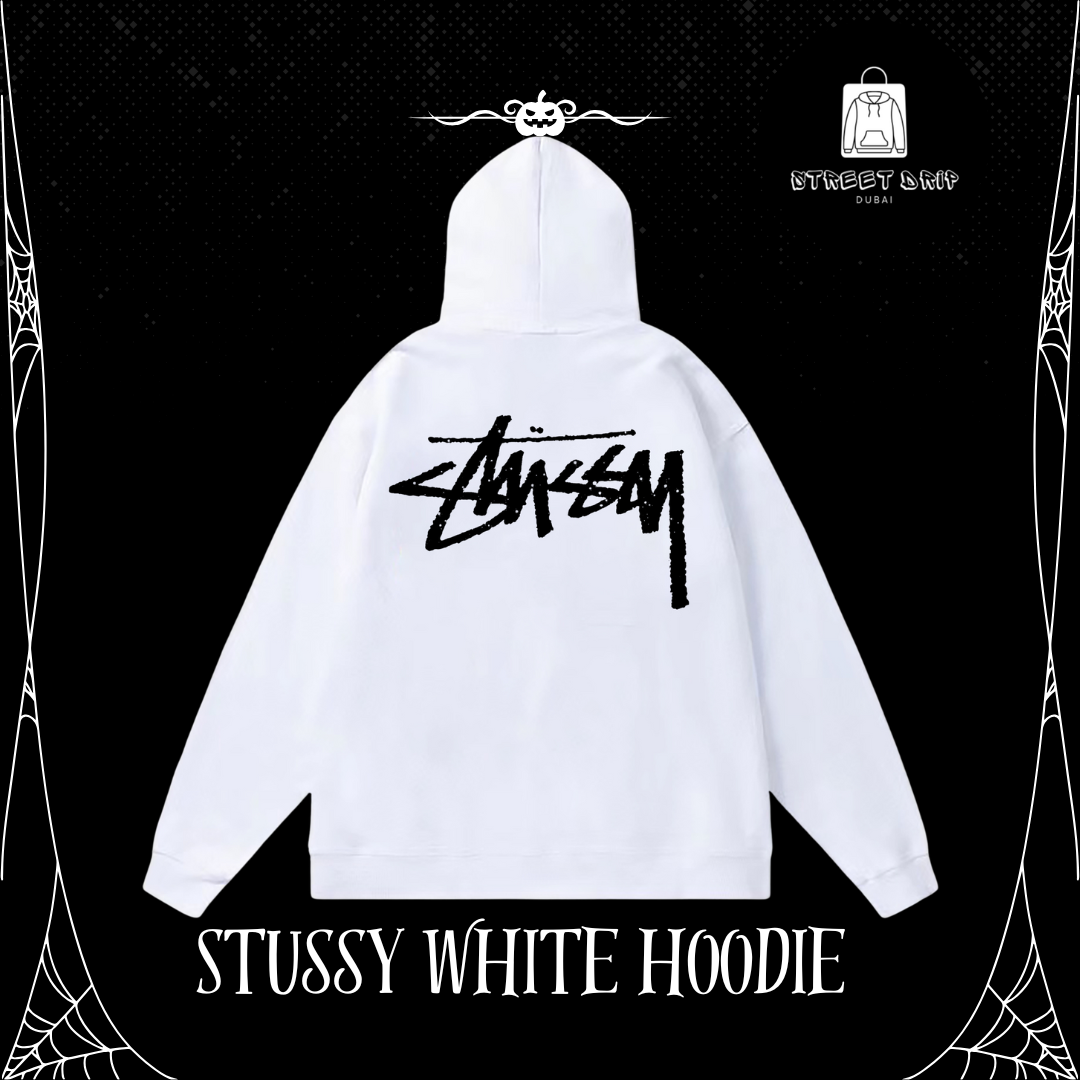 Stussy White Hoodie
