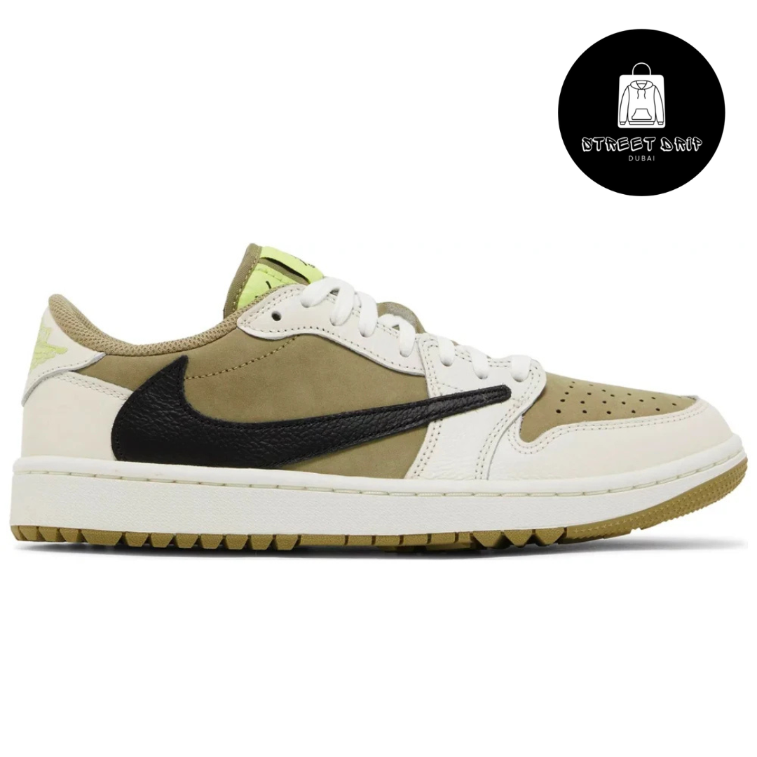 Travis Scott x Air Jordan 1 Low Golf 'Neutral Olive'