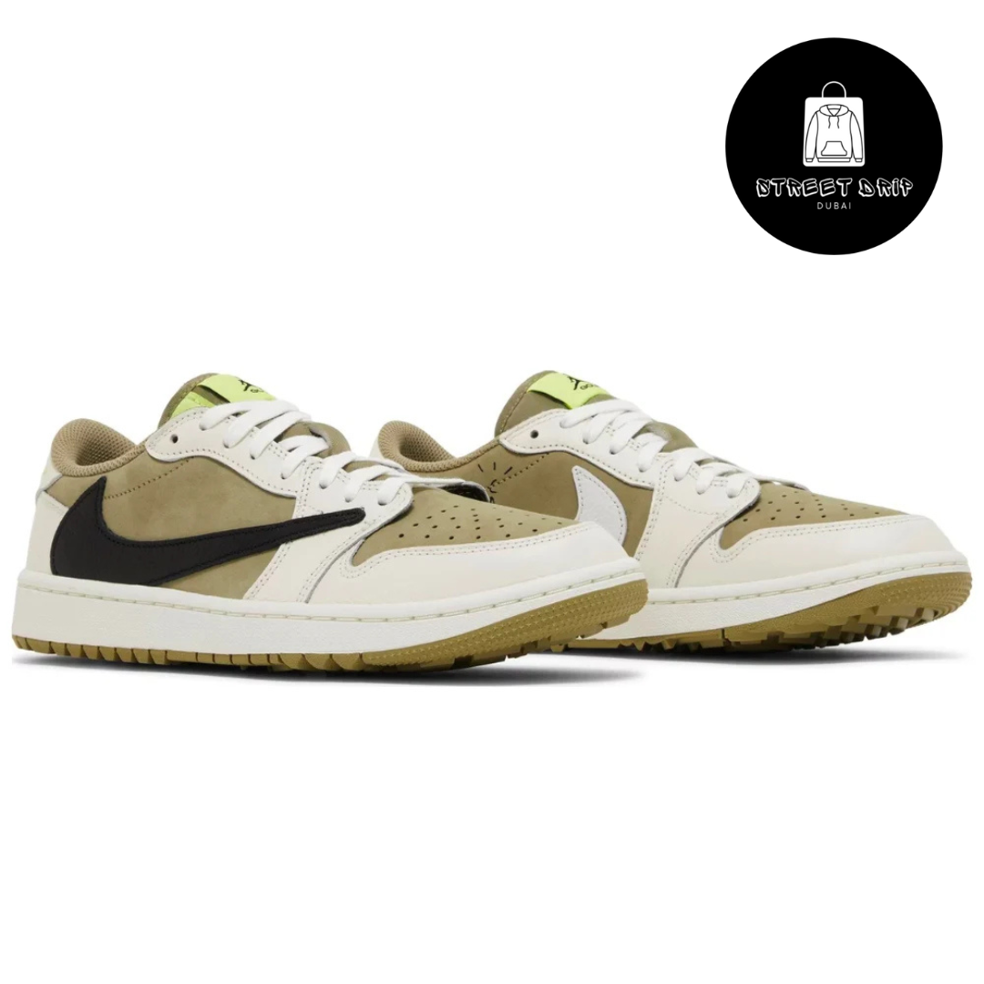Travis Scott x Air Jordan 1 Low Golf 'Neutral Olive'
