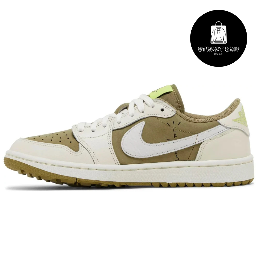 Travis Scott x Air Jordan 1 Low Golf 'Neutral Olive'