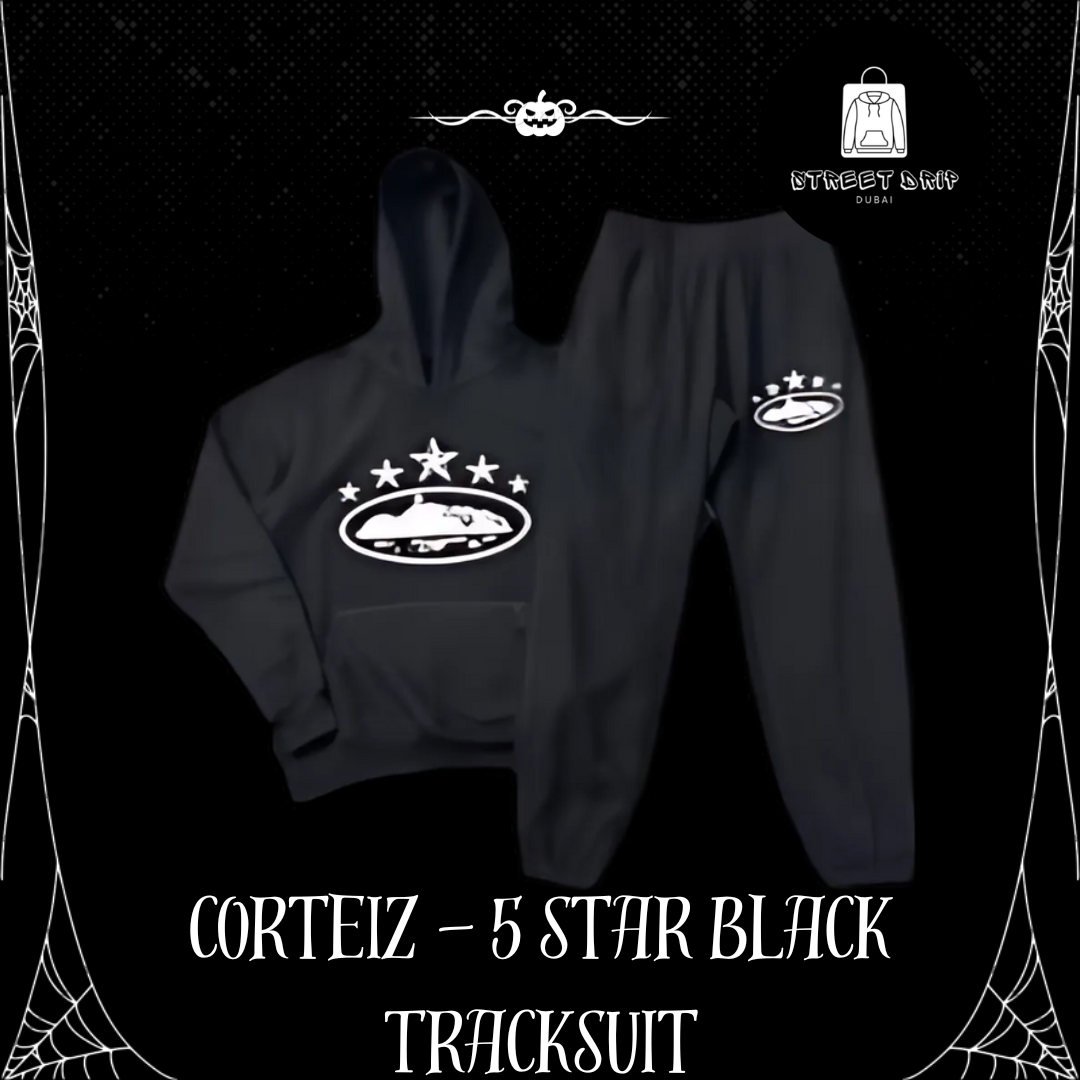 Corteiz - 5 Star Black Tracksuit